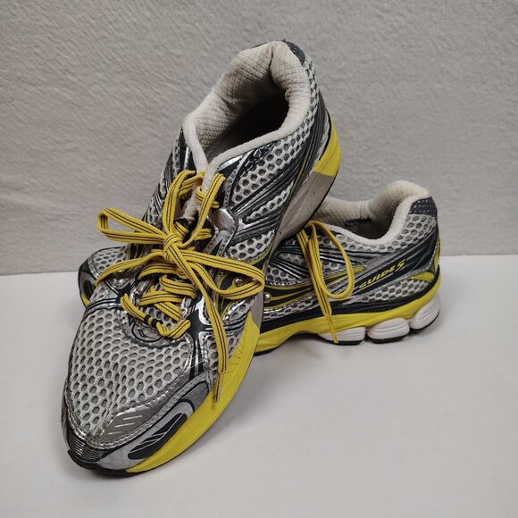 Saucony ProGrid Guide 5 Running Shoes Womens 10 Yellow Silver - Picture 2 of 15